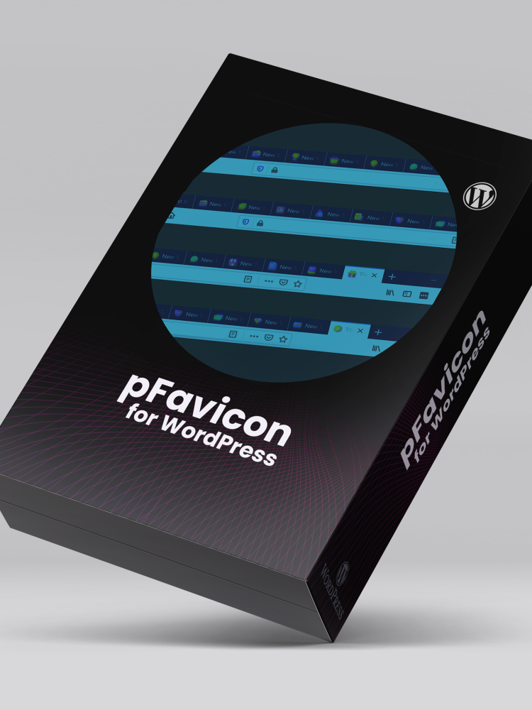 pFavicon plugin box mockup